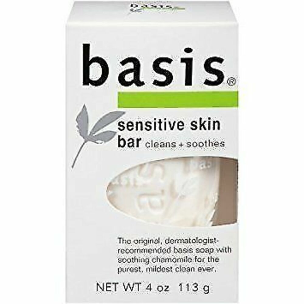 4Pack Basis Sensitive Skin Bar Soap - 4oz